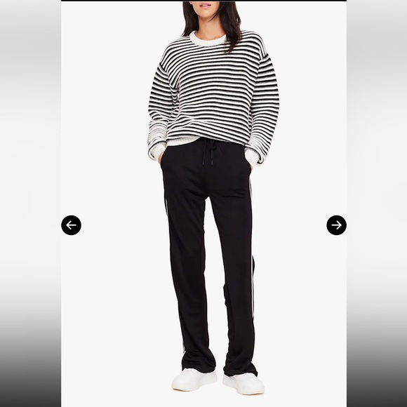 The Upside Celeste Black Track Pants with White Stripes New Size XSmall. - Picture 2 of 12